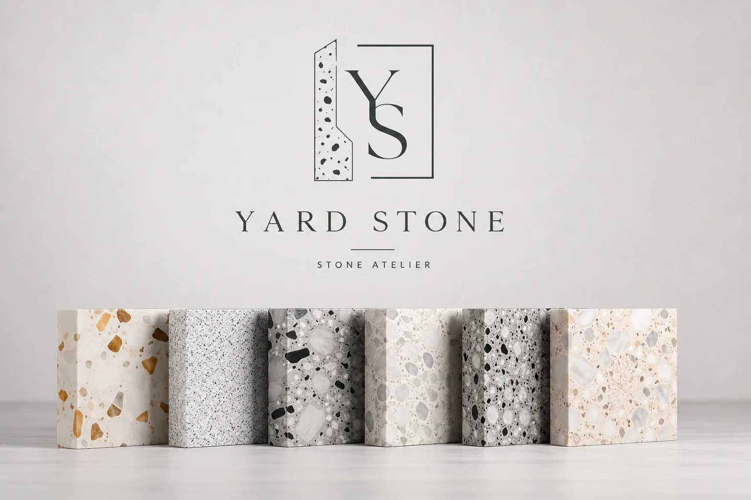 Yard Stone palette of terrazzo samples